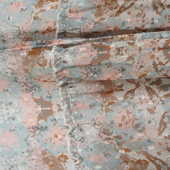 Keren Hart Women's Patterned Dress Size Large Cottage Style Country Western - Picture 6 of 10